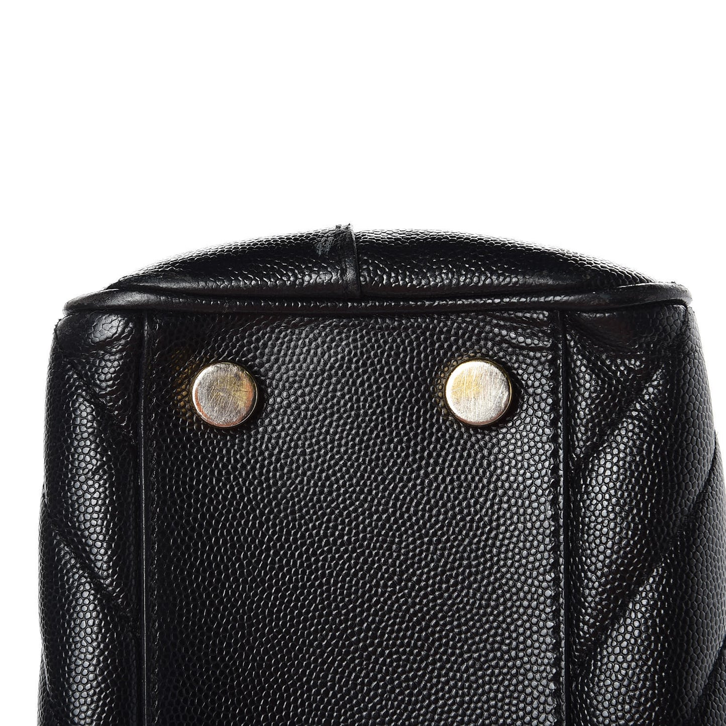 Grain De Poudre Matelasse Chevron Monogram Shopping Bag Black
