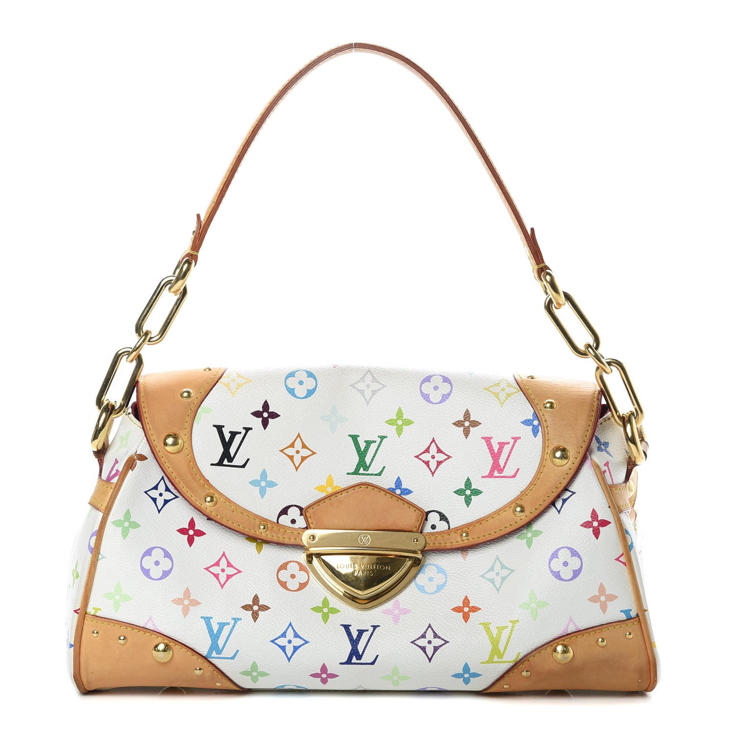 Monogram Multicolor Beverly MM White