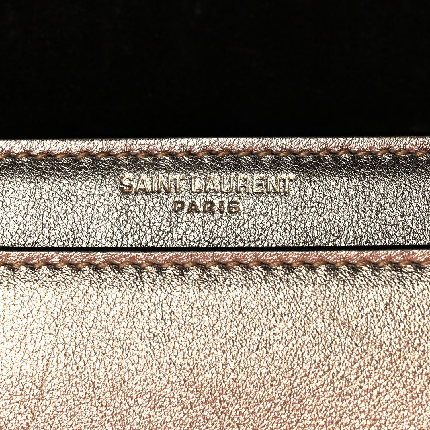 Saint Laurent Metallic Calfskin Small Monogram Sunset Gold 7 of 12