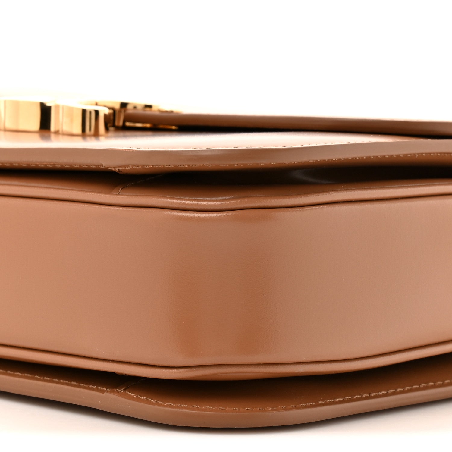 Celine Shiny Calfskin Medium Triomphe Bronze 10 of 15