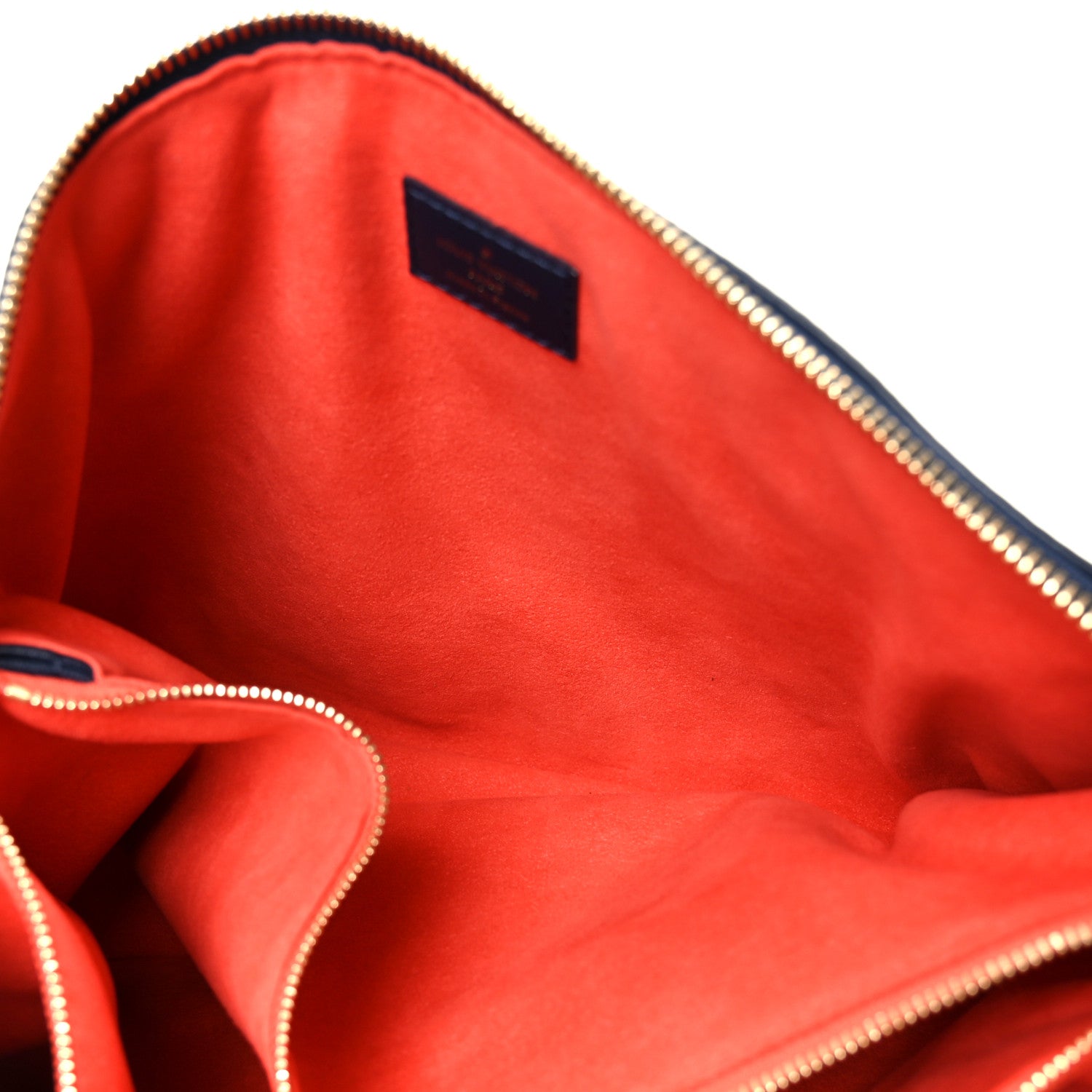 Louis Vuitton Lambskin Embossed Monogram LV Garden Coussin MM Navy Blue 6 of 11