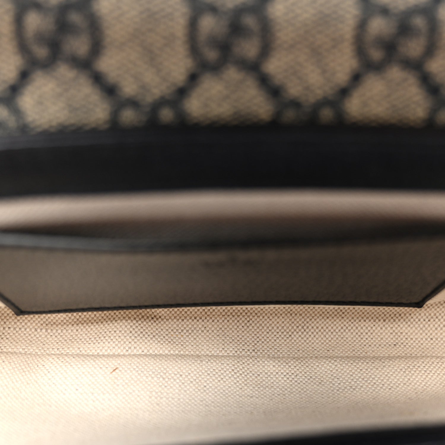 Gucci GG Supreme Monogram Textured Dollar Calfskin Web Mini Ophidia Envelope Shoulder Bag Beige Blue 5 of 10