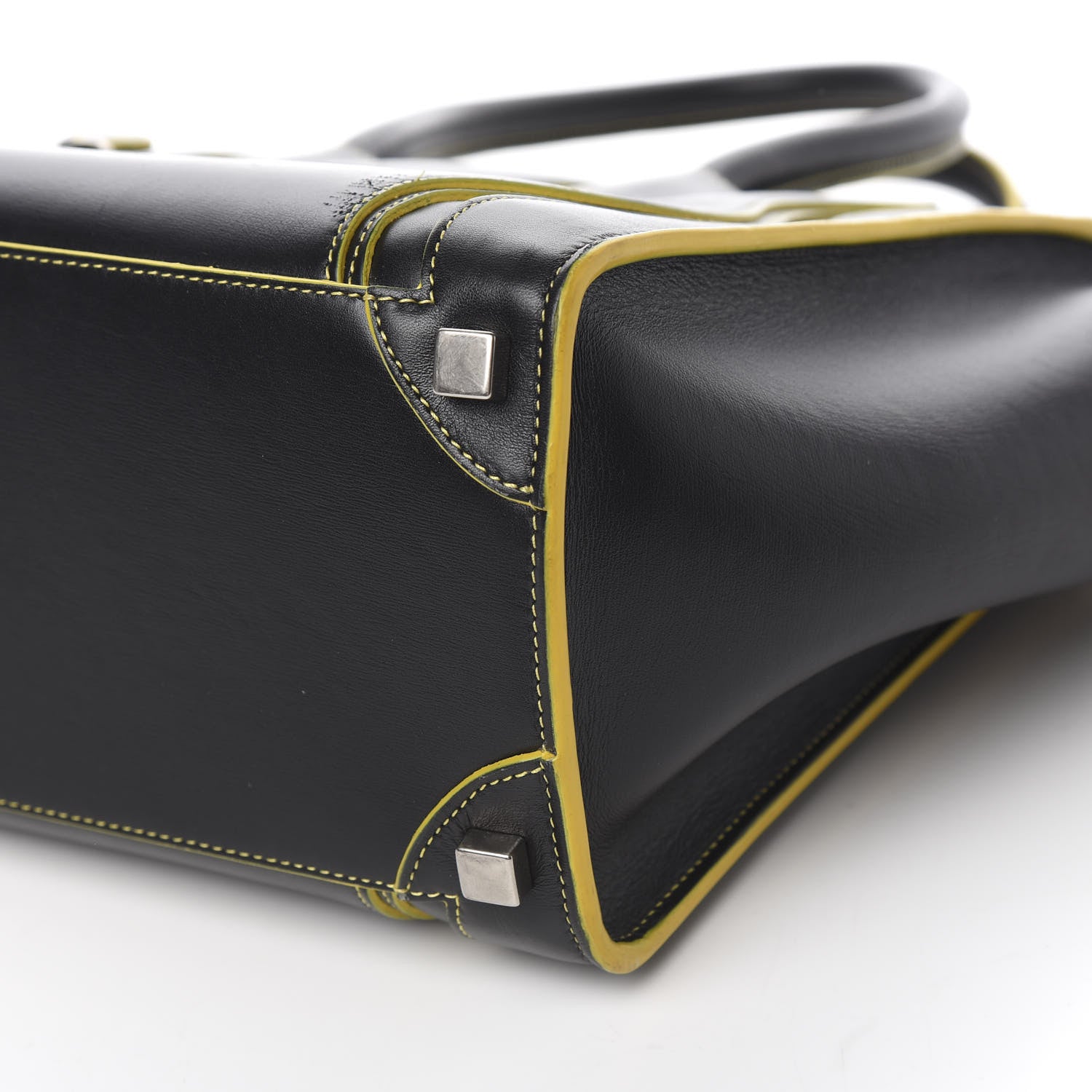 Celine Satin Calfskin Micro Debossed Luggage Black 9 of 12