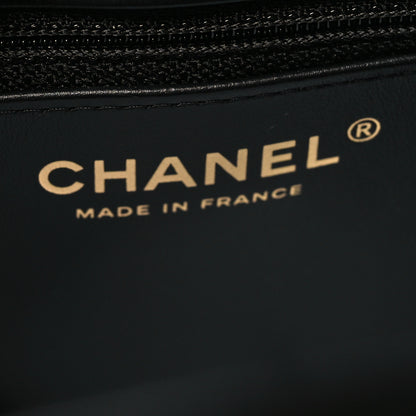 Chanel Shiny Aged Calfskin Quilted Nano Kelly Shopper Black 6 of 10