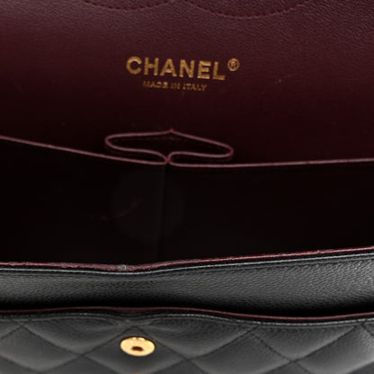 Chanel Caviar Quilted Jumbo Double Flap Black 13 of 14