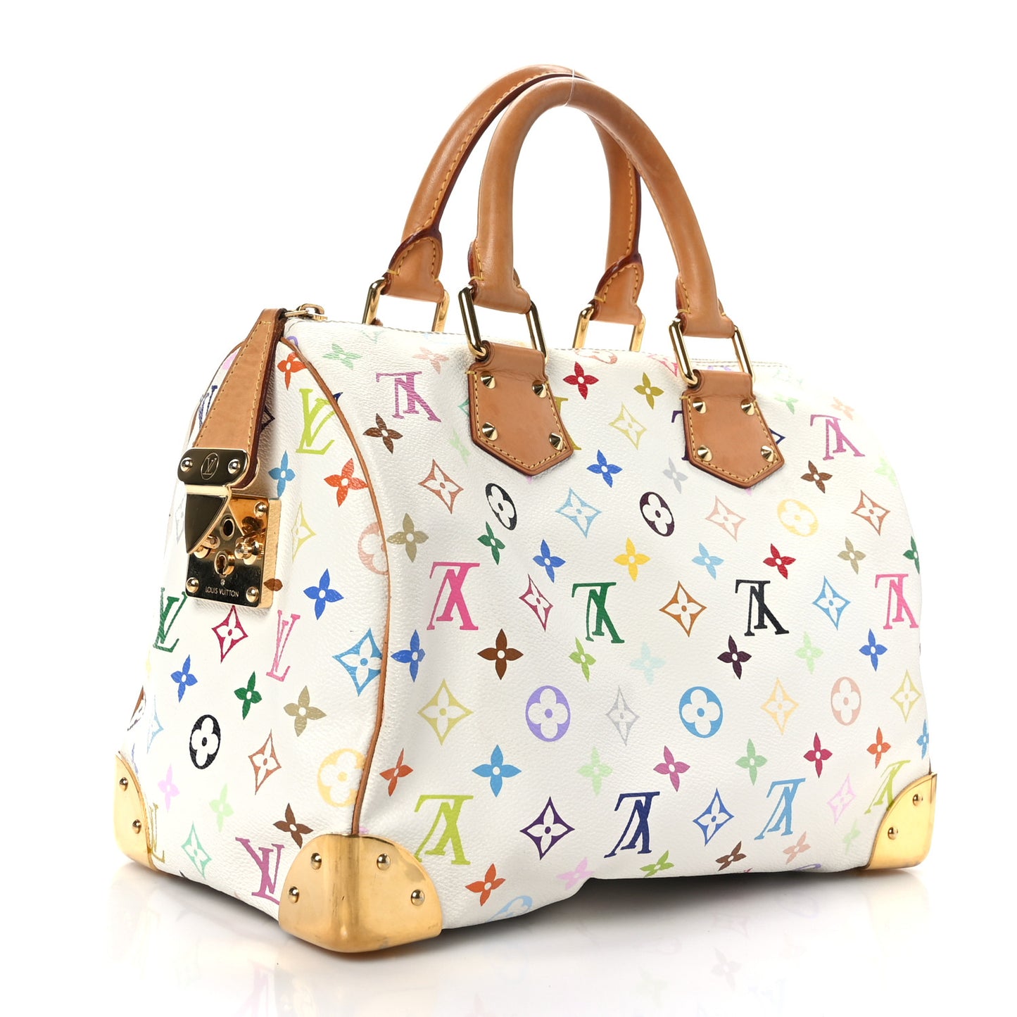 Monogram Multicolor Speedy 30 White