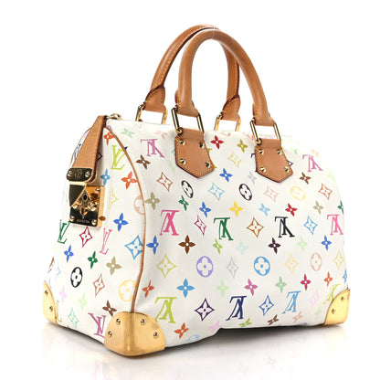 Louis Vuitton Monogram Multicolor Speedy 30 White 3 of 9