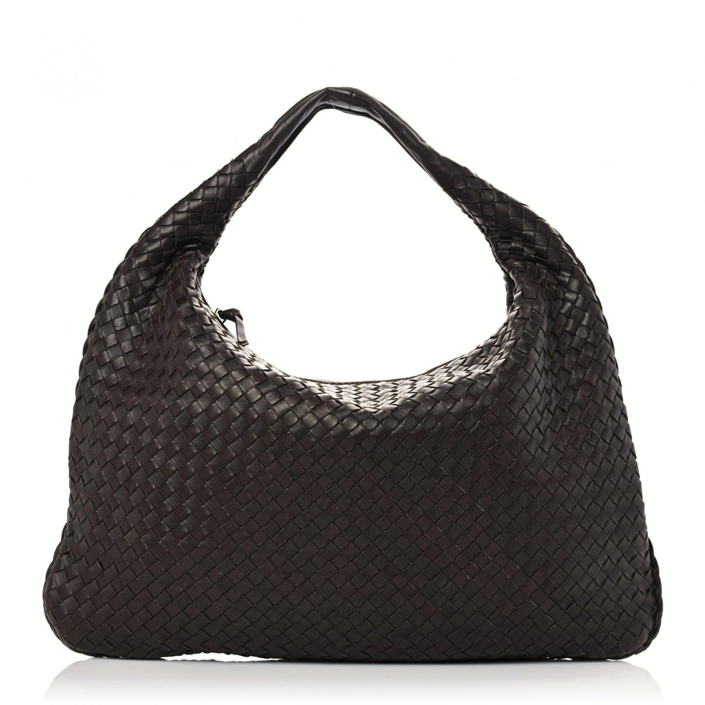 Nappa Intrecciato Large Veneta Hobo Ebano