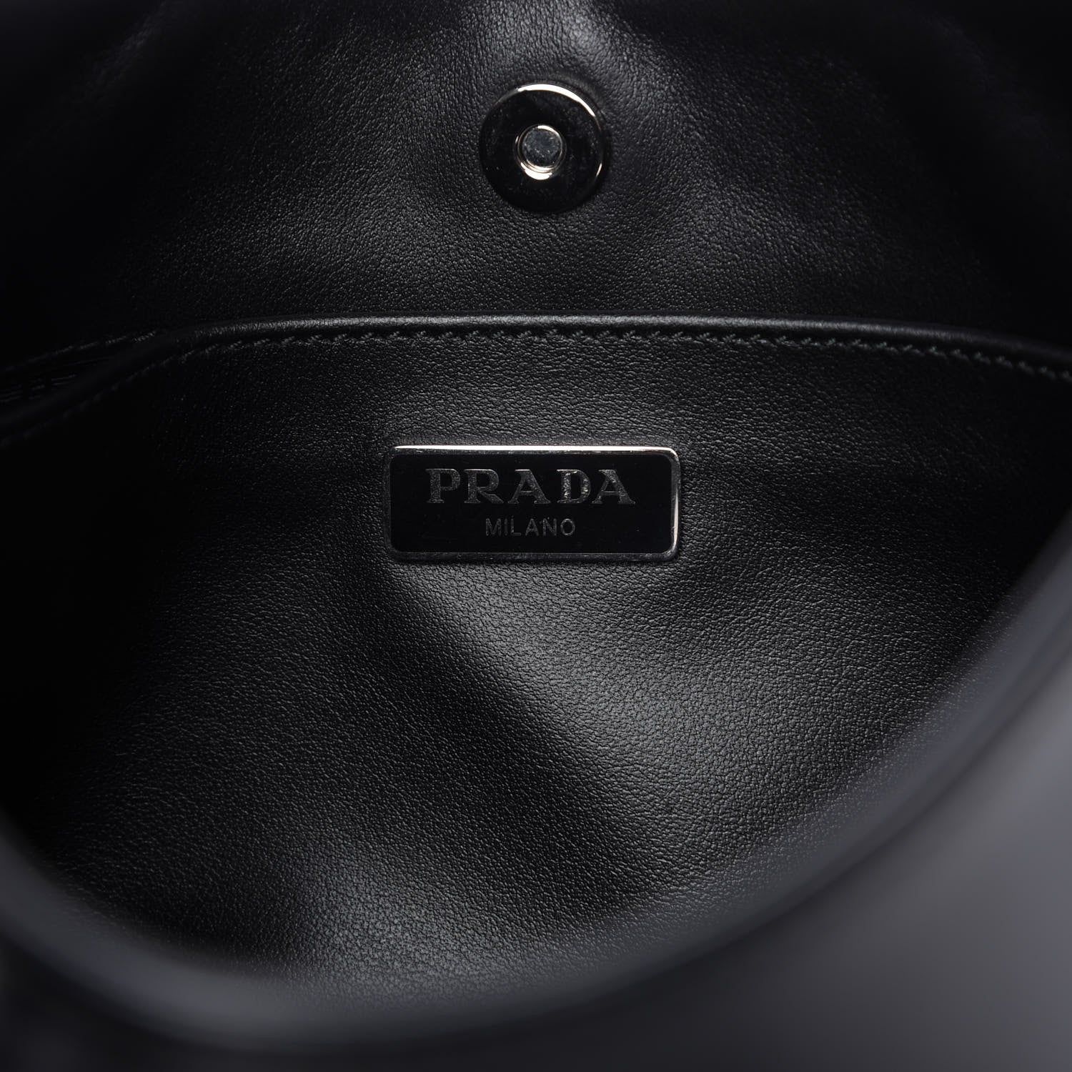Prada Spazzolato Cleo Shoulder Bag Black 8 of 10