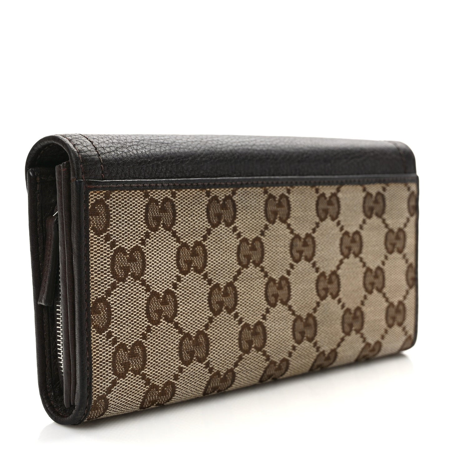 Monogram Horsebit Flap Continental Wallet Brown