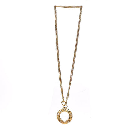 Chanel Pearl Loupe Magnifying Glass Necklace Gold 3 of 10