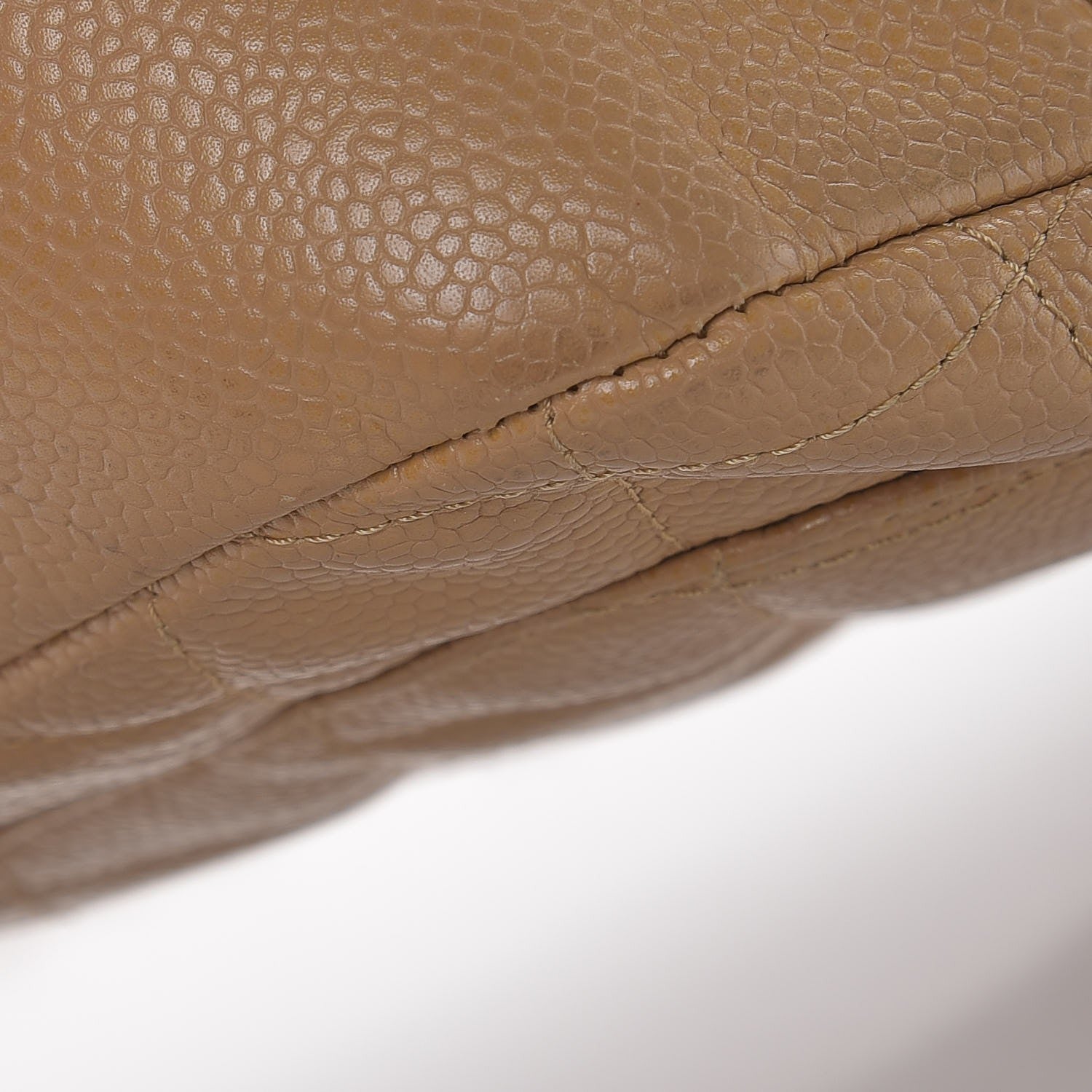 Chanel Caviar Quilted Hobo Beige 10 of 16