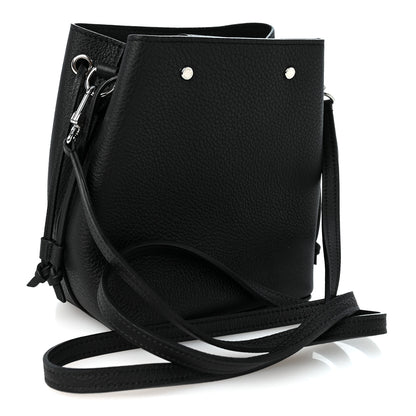 Louis Vuitton Calfskin Nano Lockme Bucket Black 3 of 9