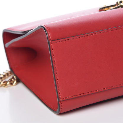 Gucci Moon Calfskin Medium Padlock Shoulder Bag Hibiscus Red 10 of 11