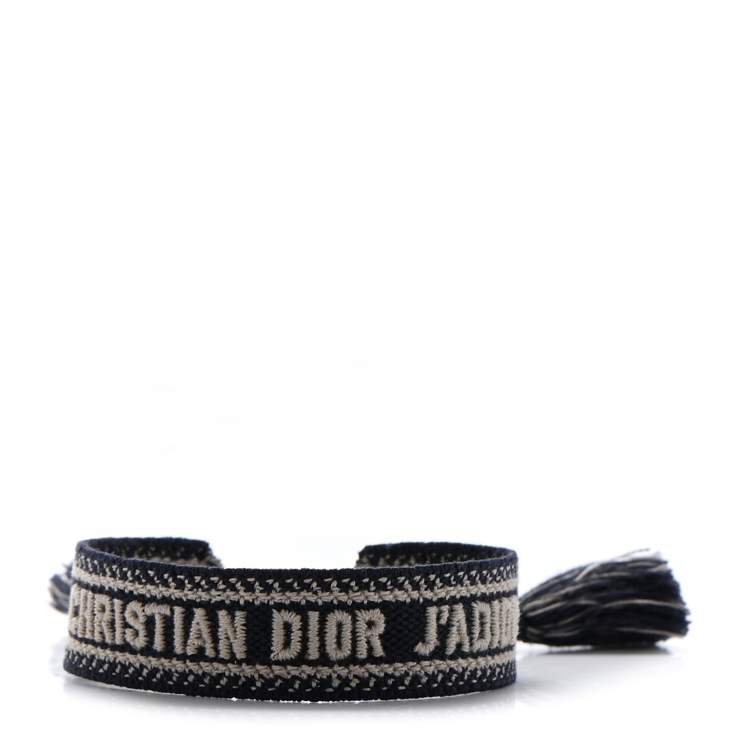 Christian Dior Woven Cotton J'Adior Friendship Bracelet Navy 1 of 3