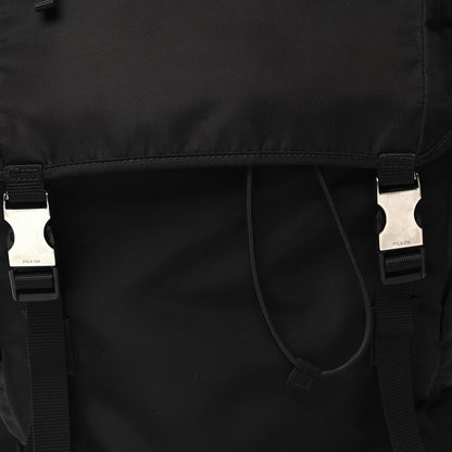 Prada Tessuto Nylon Montagna Double Buckle Backpack Black 7 of 9
