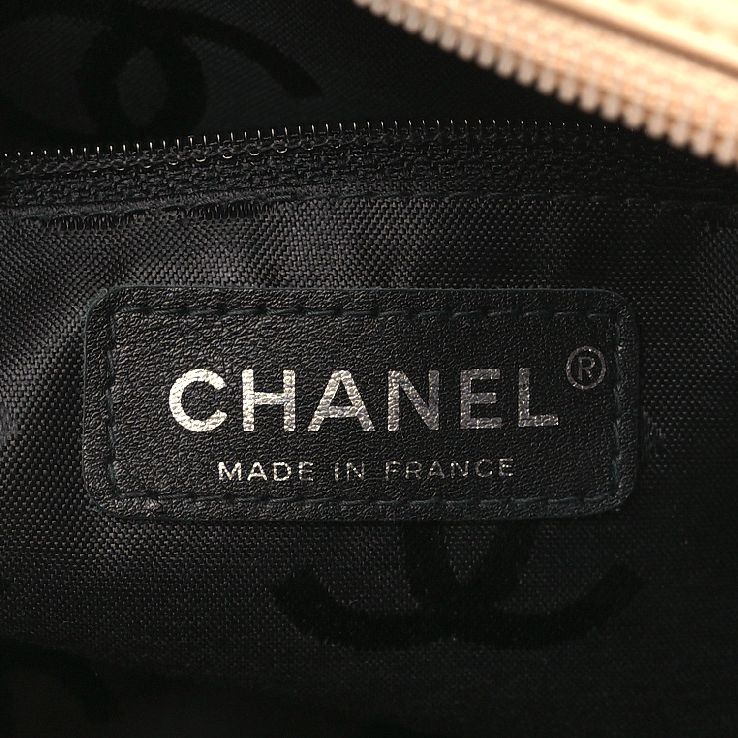 Chanel Calfskin Quilted Large Cambon Bowler Beige Black 6 of 10