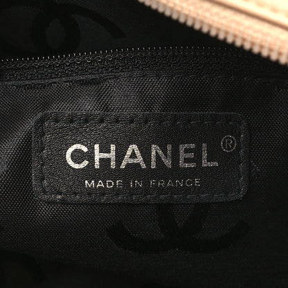Chanel Calfskin Quilted Large Cambon Bowler Beige Black 6 of 10