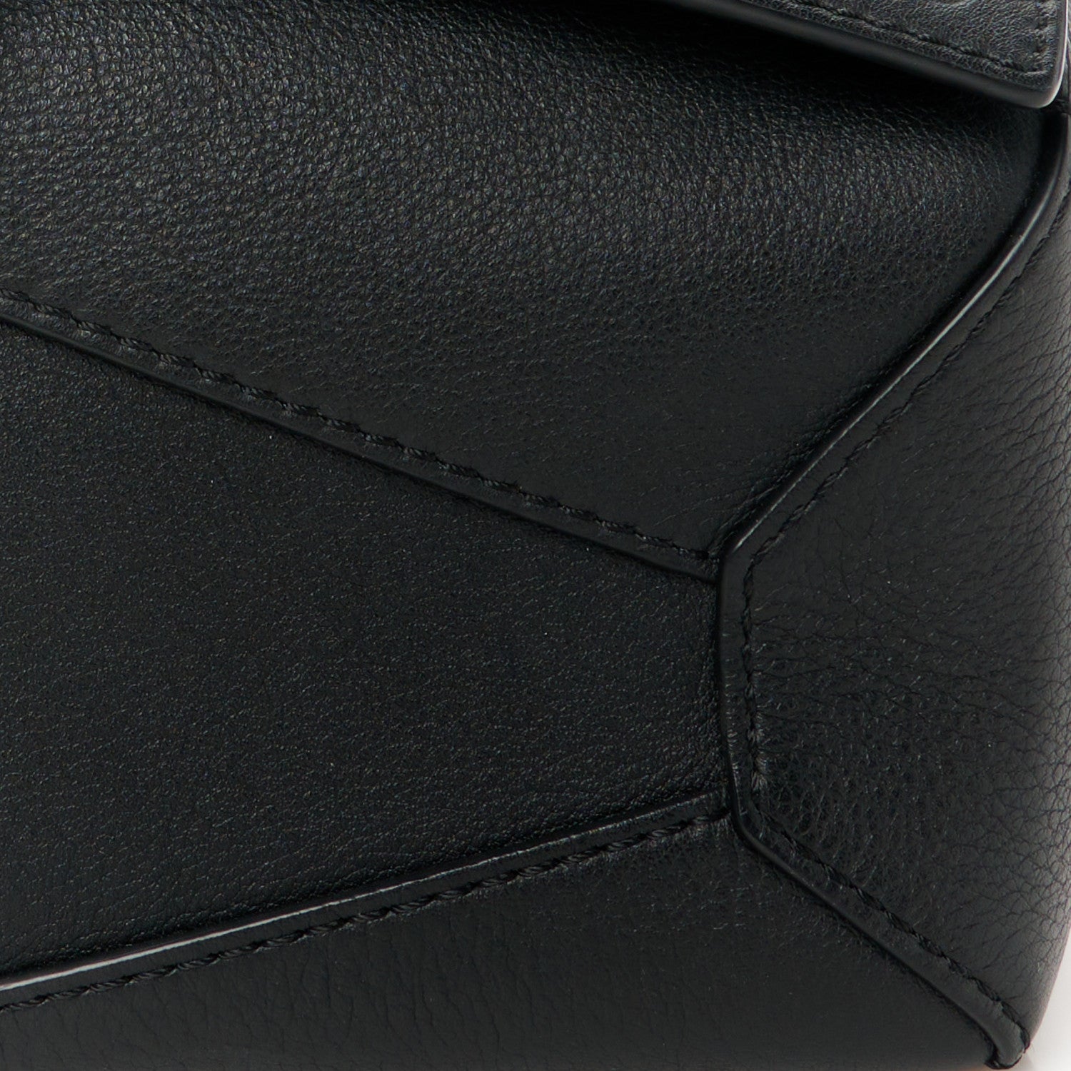 Loewe Calfskin Mini Puzzle Edge Bag Black 8 of 10