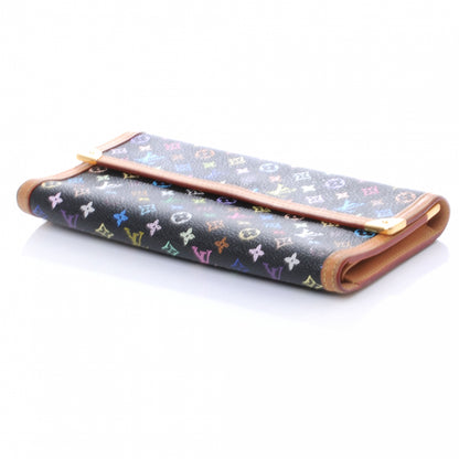 Louis Vuitton Monogram Multicolor Porte Tresor International Wallet Black 4 of 7