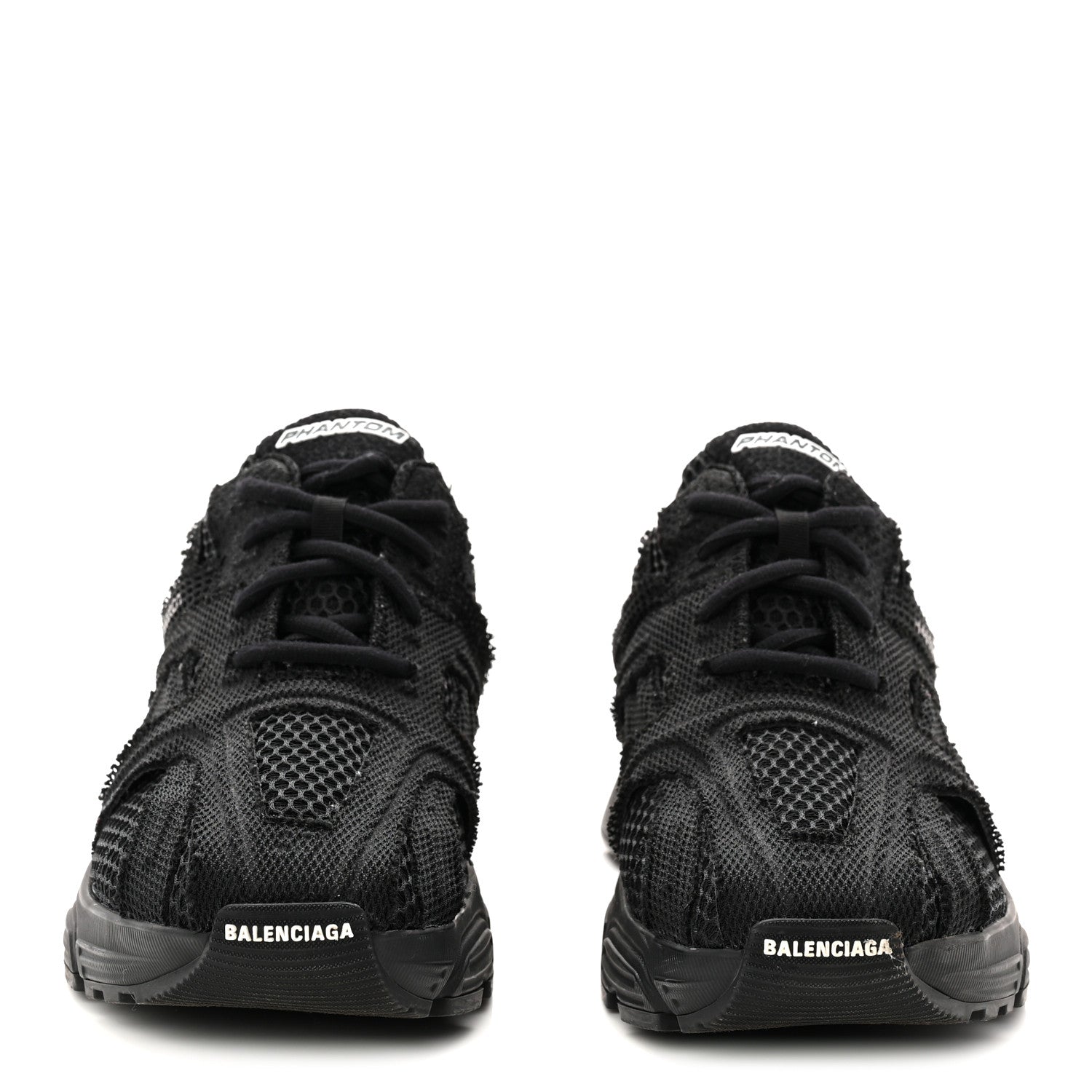 Balenciaga Fabric Mesh Womens Phantom Sneakers 37 Black 2 of 10