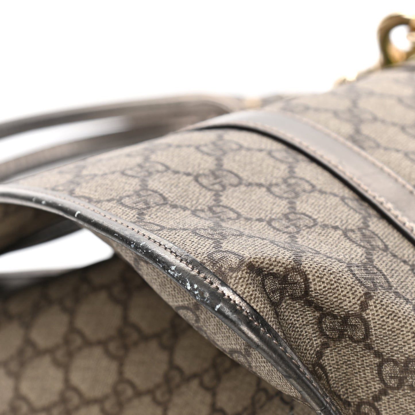 GG Plus Monogram Web Large Joy Shoulder Bag Metallic