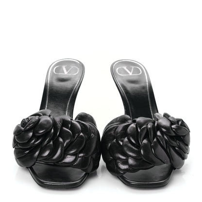 Valentino Garavani Kidskin Atelier 03 Rose Edition 90mm Slide Sandals 37 Black 2 of 7