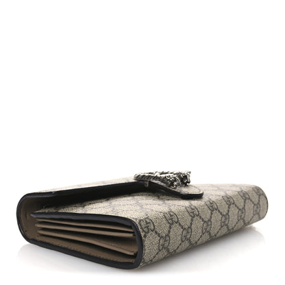 Gucci GG Supreme Monogram Mini Dionysus Chain Wallet Beige Taupe 4 of 14