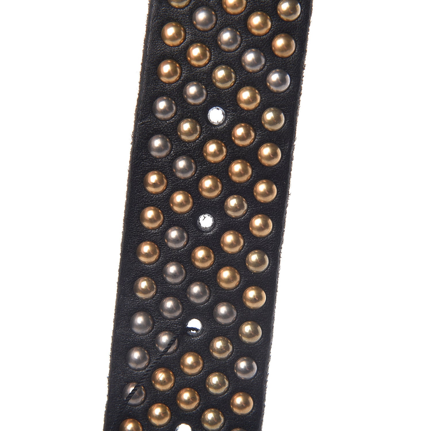 Gucci Calfskin Studded Feline Belt 110 44 Black 5 of 6