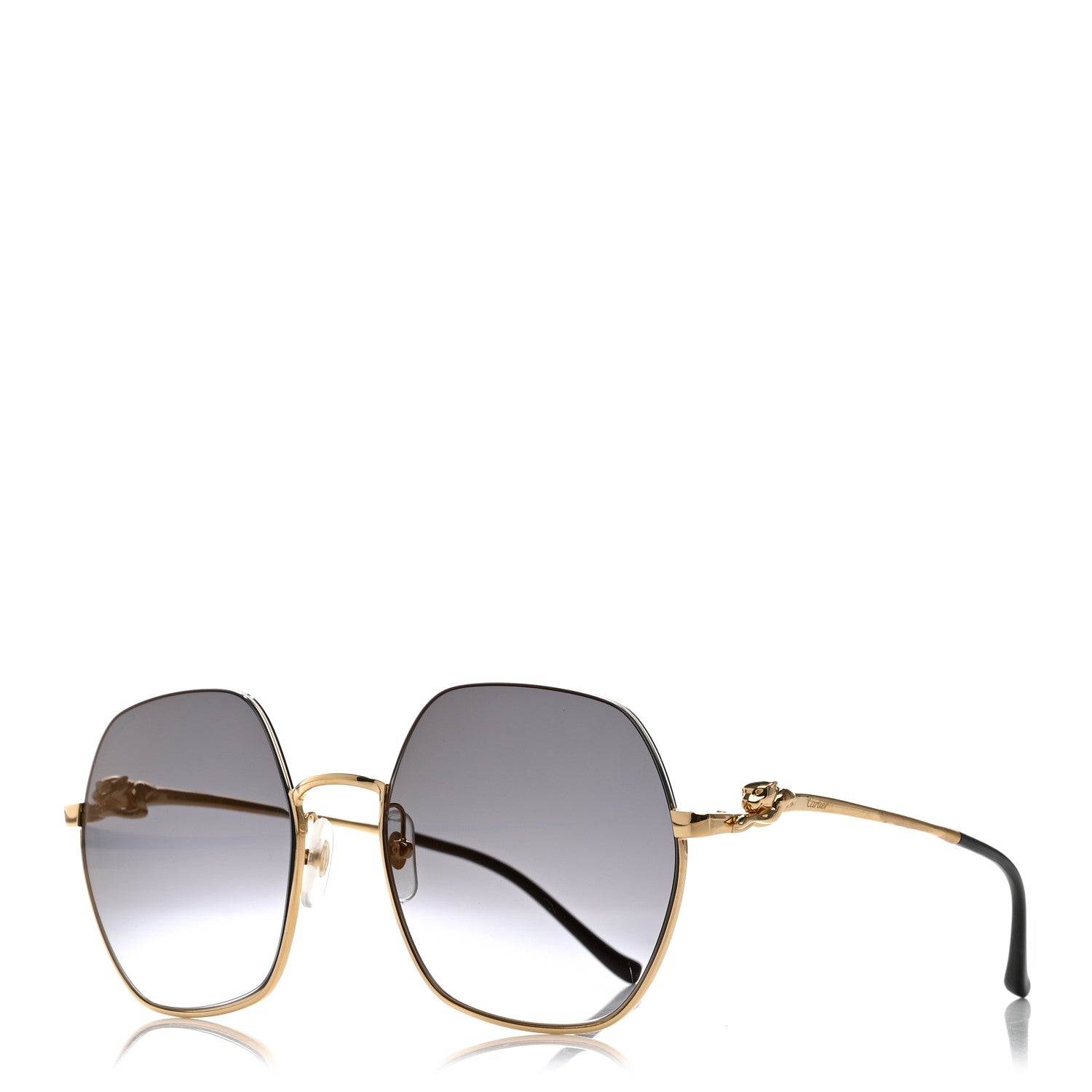 Cartier Panthere De Cartier Sunglasses CT0267S Gold Black 1 of 7