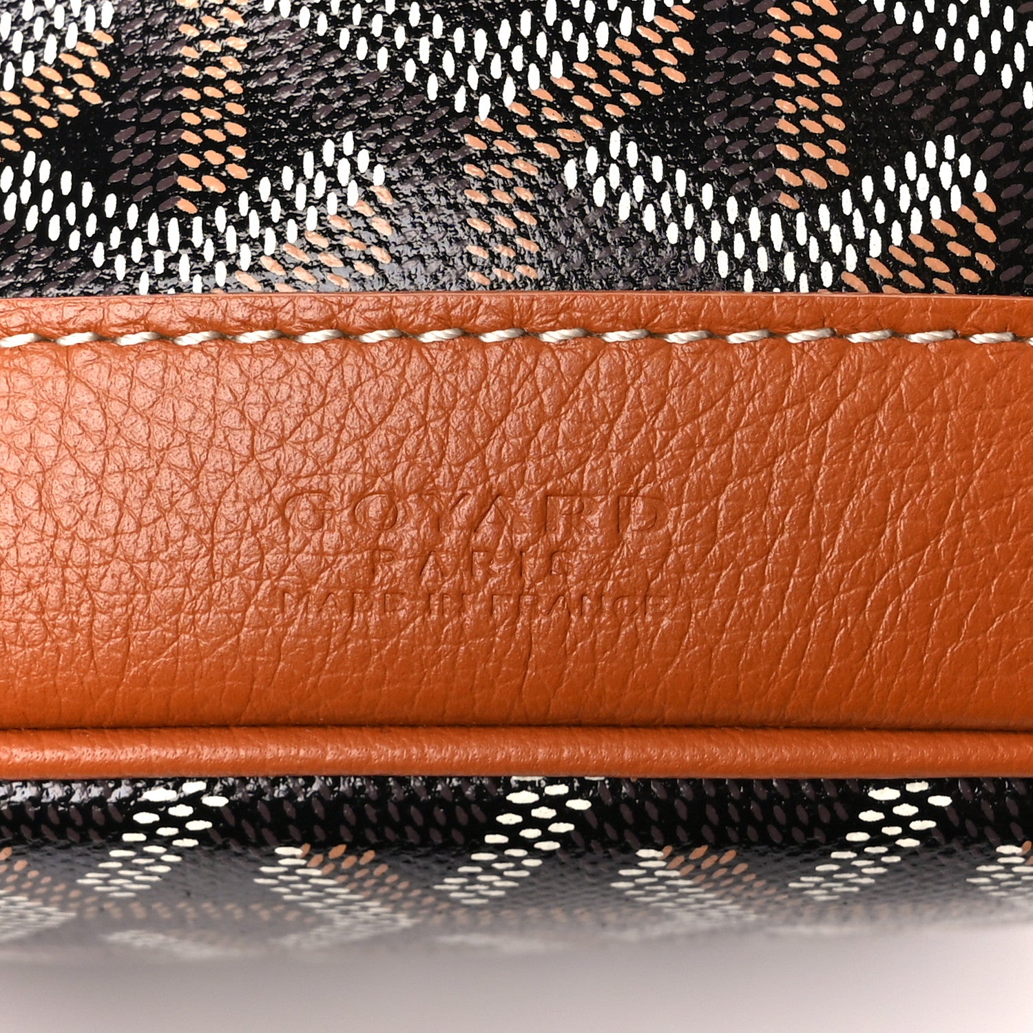 Goyard Goyardine Petit Flot Bucket Bag PM Black Gold 6 of 9