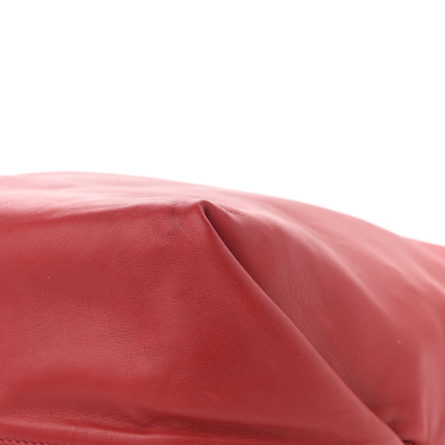 Lambskin Teddy Drawstring Bag Eros Red