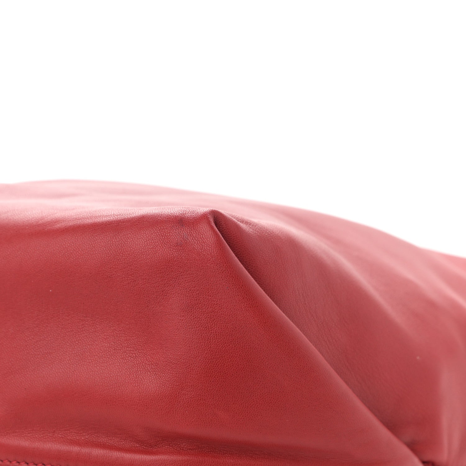 Saint Laurent Lambskin Teddy Drawstring Bag Eros Red 12 of 12