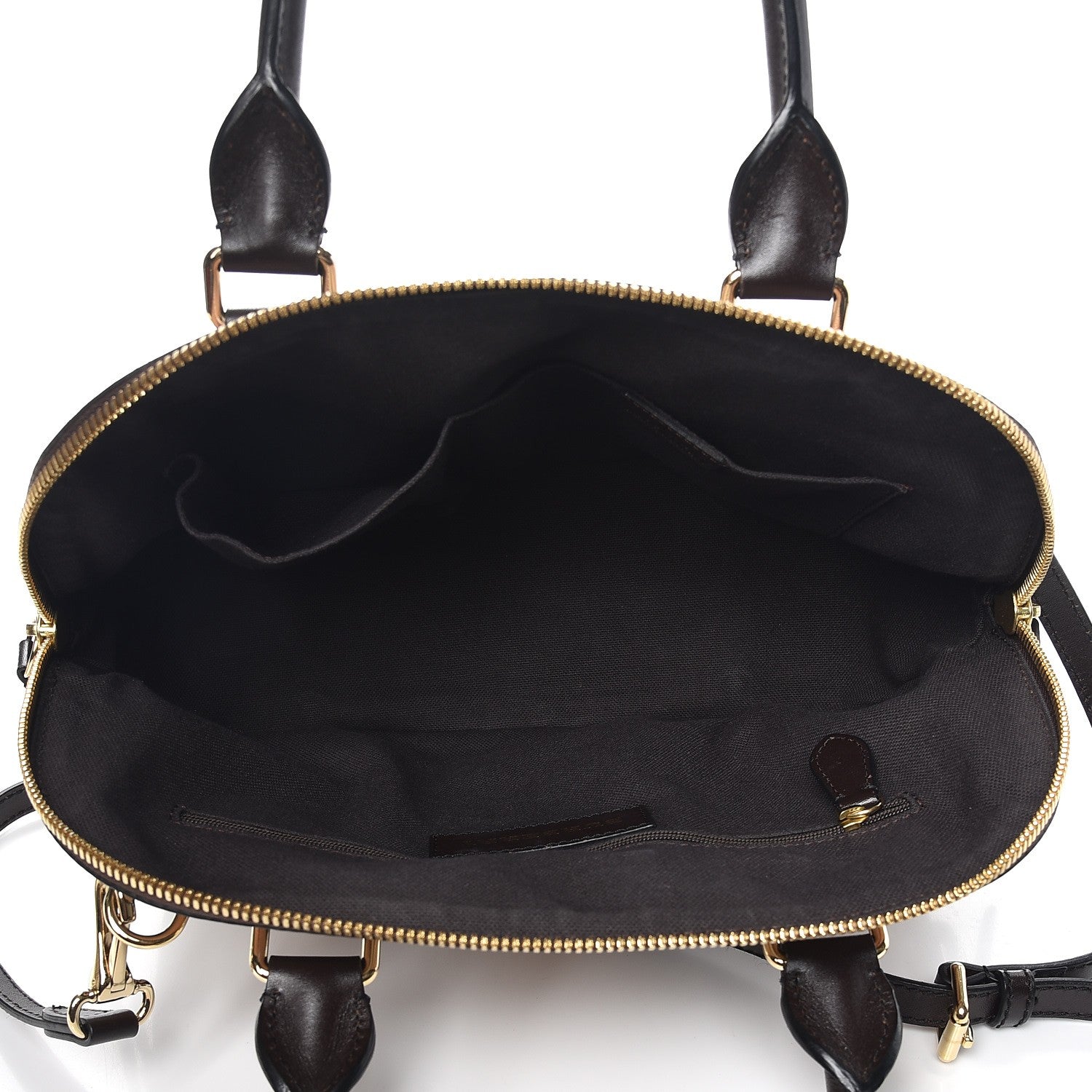 Burberry Haymarket Check Small Orchard Bowling Bag Chocolate 6 of 12