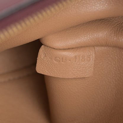 Celine Drummed Calfskin Suede Medium Trapeze Burgundy 7 of 16