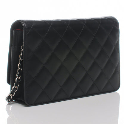 Chanel Calfskin Quilted Cambon Wallet On Chain WOC Black 3 of 8