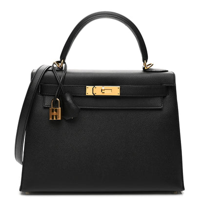 Hermes Epsom Kelly Sellier 28 Black 1 of 11