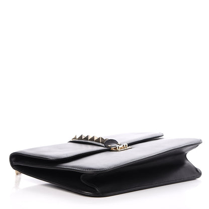 Valentino Garavani Vitello Large Glam Lock Rockstud Flap Black 4 of 7