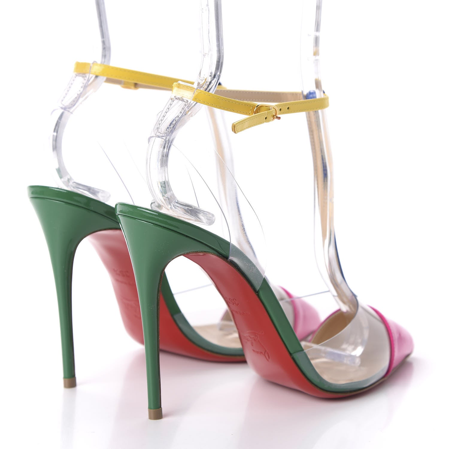 Christian Louboutin Patent PVC Nosy 100 Pumps 36.5 Multicolor 4 of 8