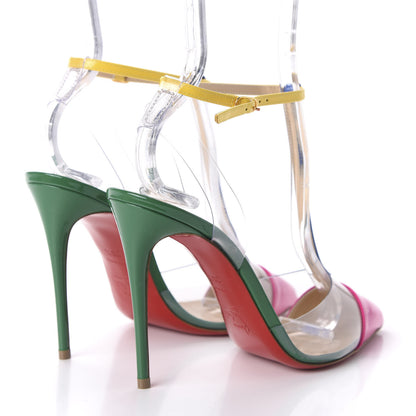 Christian Louboutin Patent PVC Nosy 100 Pumps 36.5 Multicolor 4 of 8
