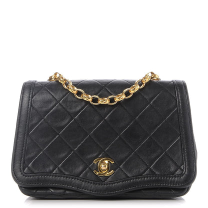 Chanel Lambskin Quilted Small Single Flap Black 1 of 7
