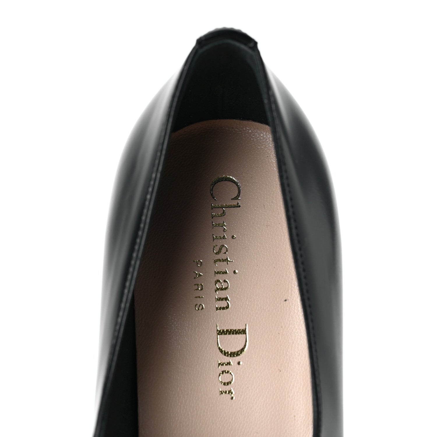 Christian Dior Brushed Calfskin Uniform 30mm Pumps 38 Black 7 of 8