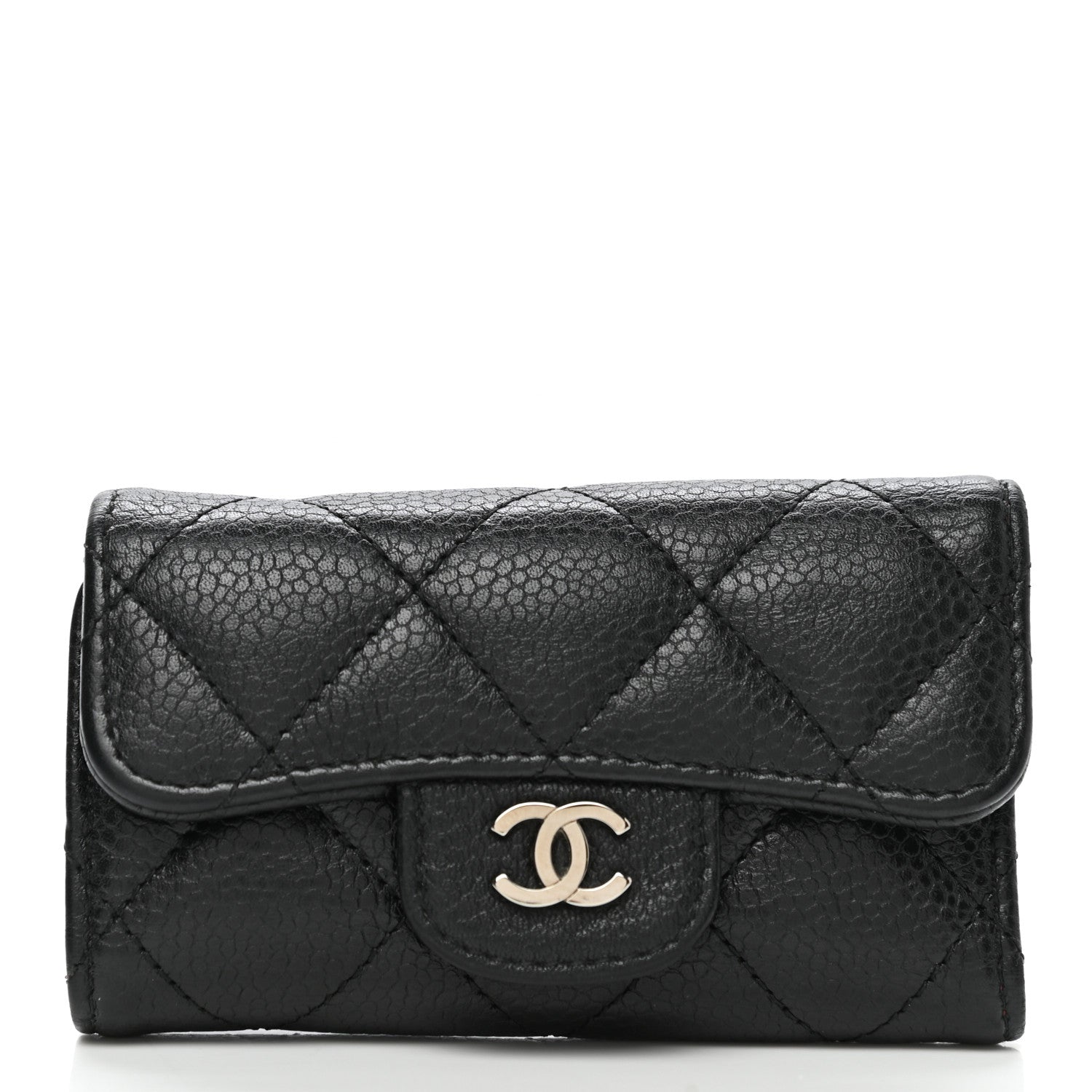 Chanel Caviar Quilted 6 Key Holder Black 1 of 9