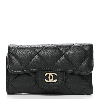 Chanel Caviar Quilted 6 Key Holder Black 1 of 9