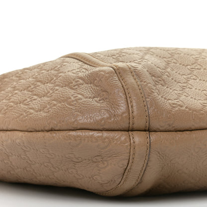 Gucci Guccissima Medium Techno Horsebit Hobo Taupe 4 of 13