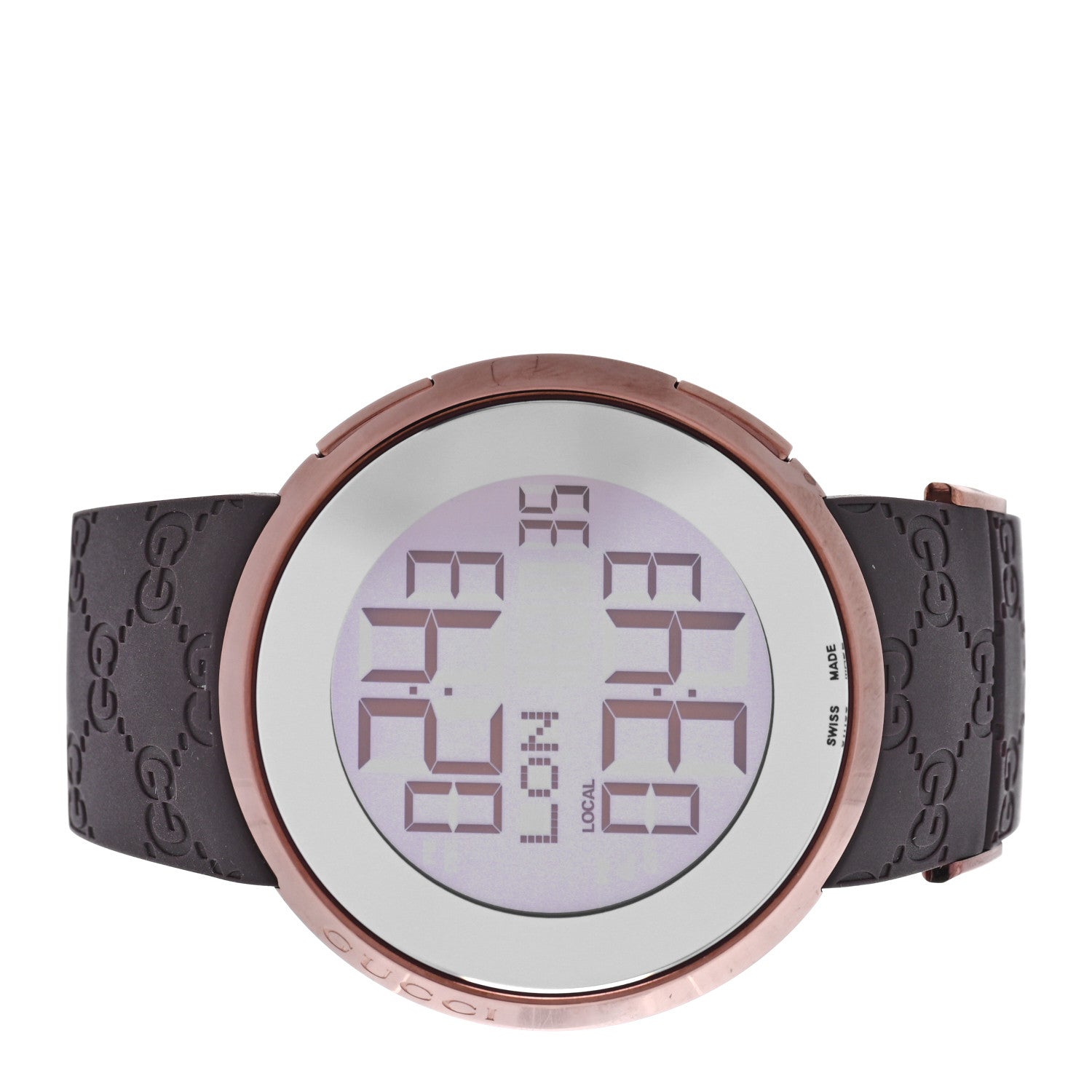 Gucci Stainless Steel Rubber 45mm Digital I-Gucci Watch Brown 2 of 5