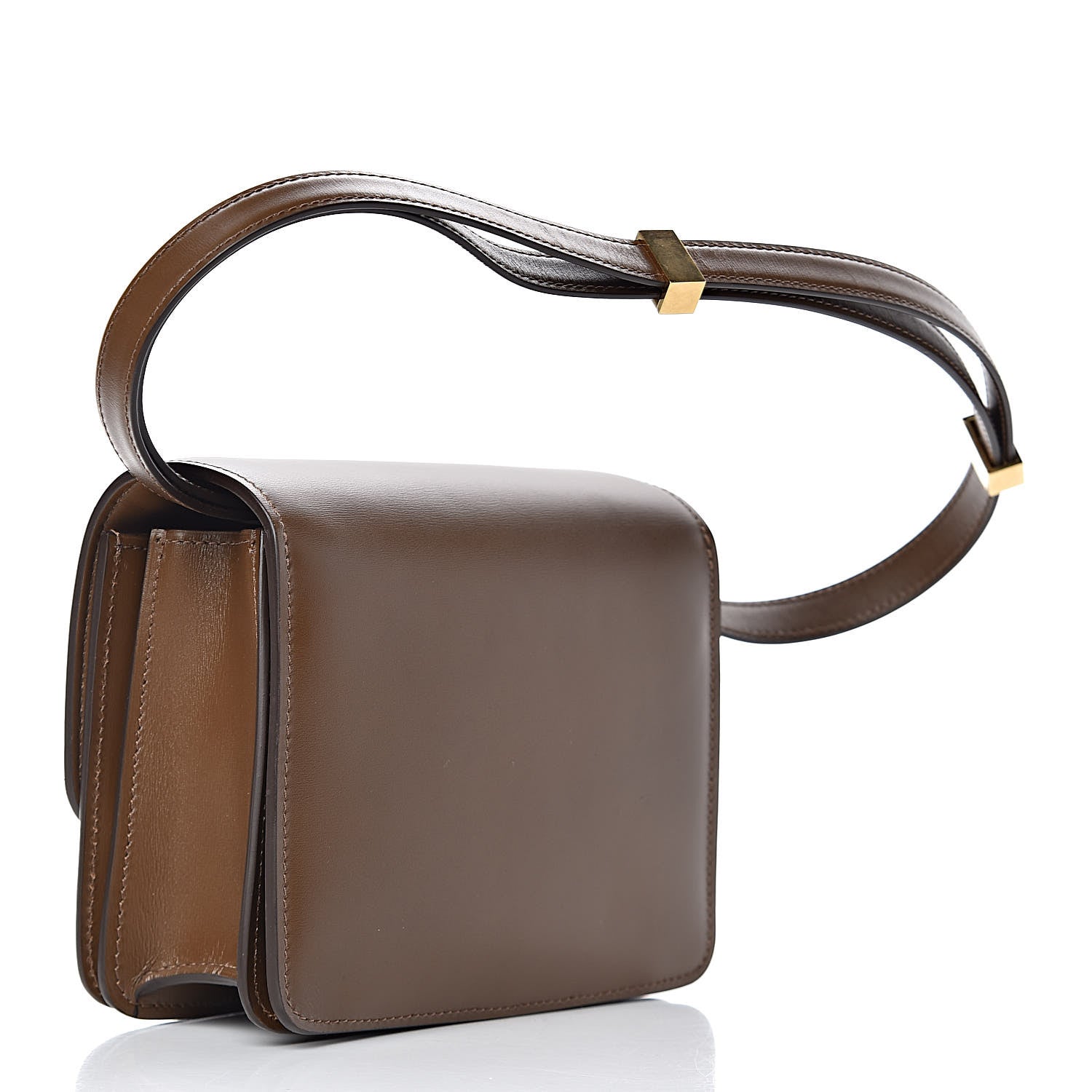 Celine Box Calfskin Small Classic Box Flap Bag Camel 3 of 9