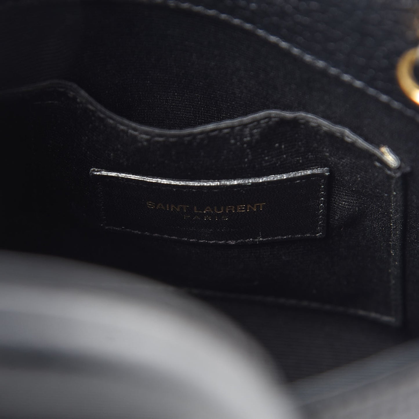 Grained Calfskin Nano Sac De Jour Black
