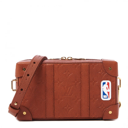 Louis Vuitton X NBA Monogram Embossed Ball Grain Cowhide Soft Trunk Wallet Brown 1 of 7