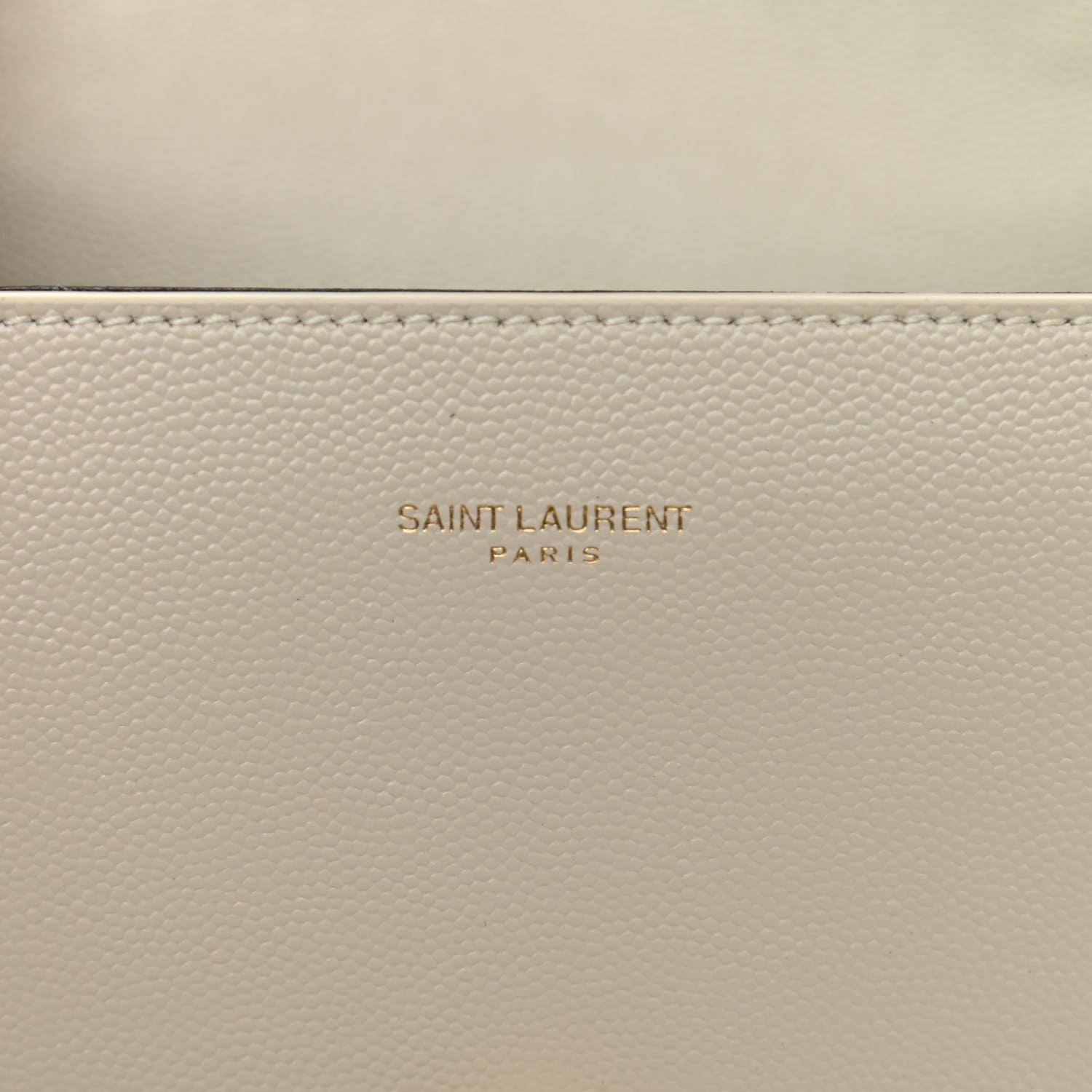 Saint Laurent Grain de Poudre Mini Classic Monogram Cassandra Top Handle Vintage White 7 of 10